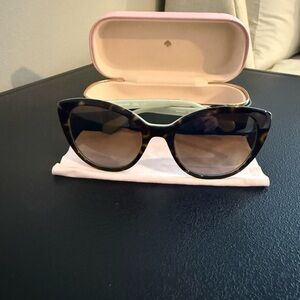 kate spade Tortoiseshell Cat Eye Sunglasses with Brown Lenses
